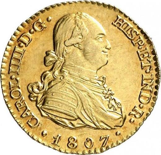 Obverse 1 Escudo 1807 M FA - Spain, Charles IV