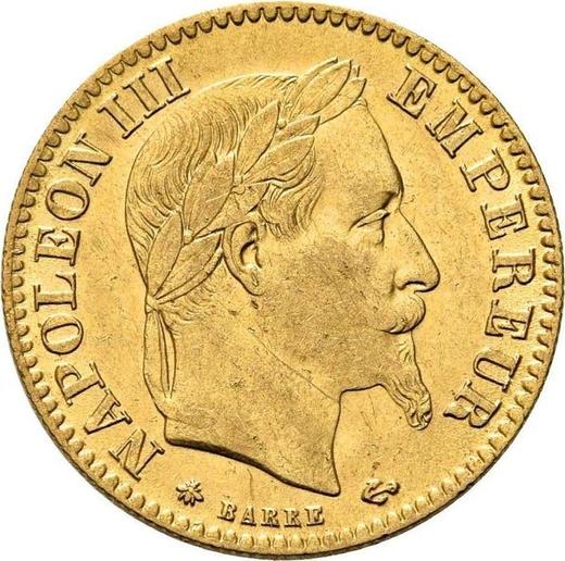 Obverse 10 Francs 1865 A "Type 1861-1868" Paris - France, Napoleon III