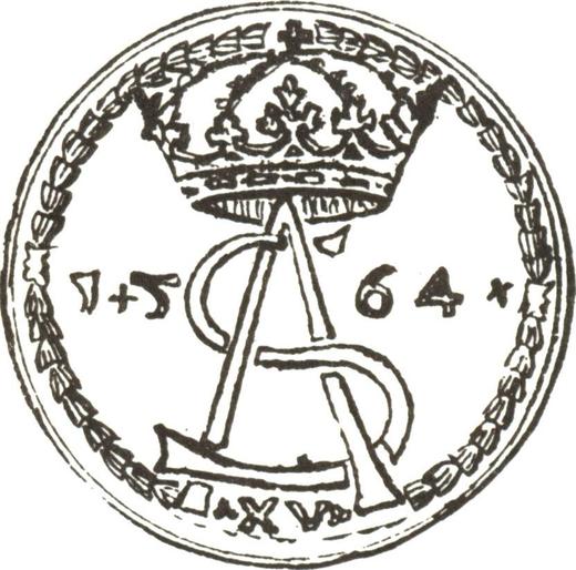 Аверс монеты - Полталера 1564 года "Литва" - цена серебряной монеты - Польша, Сигизмунд II Август