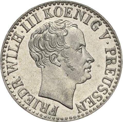 Аверс монеты - 1/2 серебряных гроша 1834 года A - цена серебряной монеты - Пруссия, Фридрих Вильгельм III