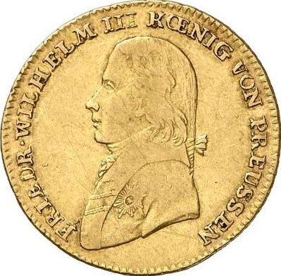 Аверс монеты - Фридрихсдор 1801 года A - цена золотой монеты - Пруссия, Фридрих Вильгельм III