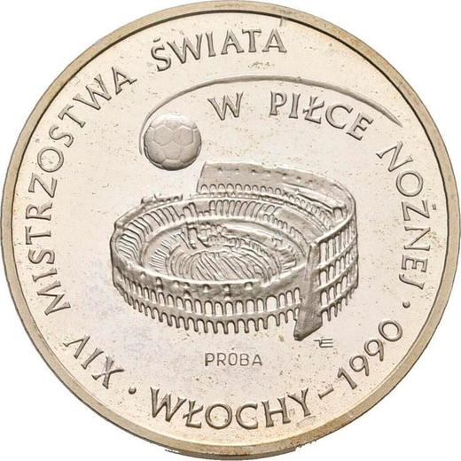 Reverse Pattern 1000 Zlotych 1988 MW ET "XIV World Cup FIFA - Italy 1990" Silver - Silver Coin Value - Poland, Peoples Republic