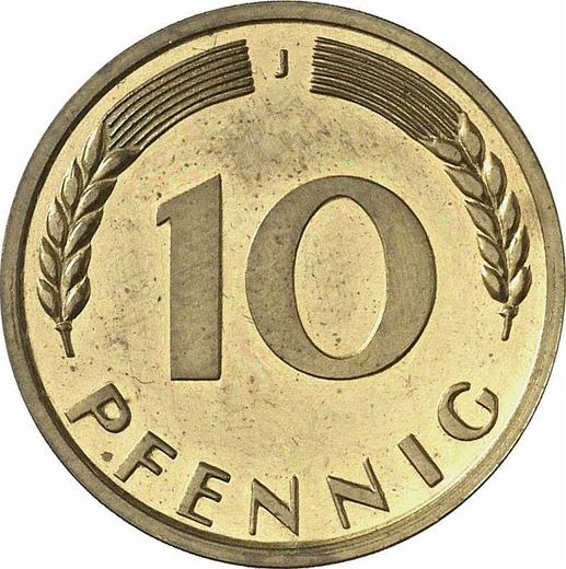 Obverse 10 Pfennig 1950 J - Germany, FRG