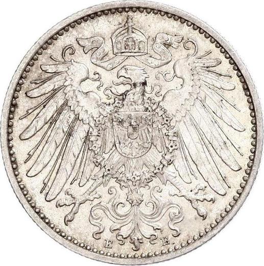Reverso 1 marco 1900 E "Tipo 1891-1916" - valor de la moneda de plata - Alemania, Imperio alemán