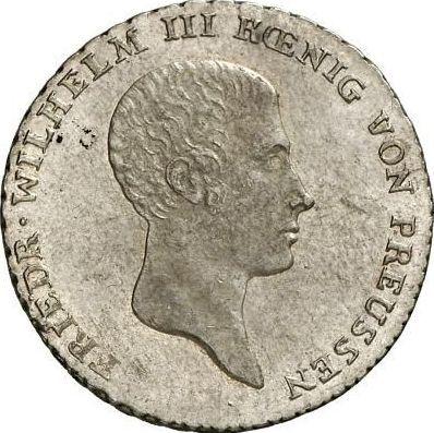 Аверс монеты - 1/6 талера 1814 года B - цена серебряной монеты - Пруссия, Фридрих Вильгельм III