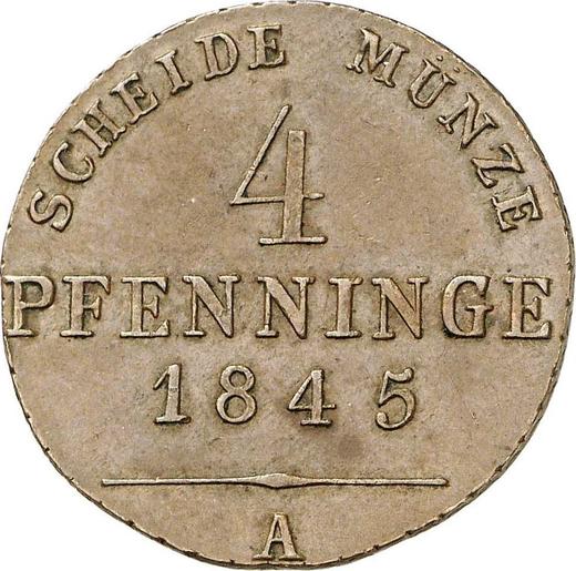 Rewers monety - 4 fenigi 1845 A - cena  monety - Prusy, Fryderyk Wilhelm IV