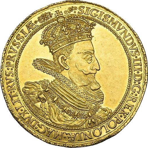 Аверс монеты - Донатив 5 дукатов 1614 года SA "Гданьск" - цена золотой монеты - Польша, Сигизмунд III Ваза