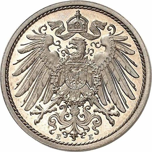 Реверс монеты - 10 пфеннигов 1909 года E "Тип 1890-1916" - цена  монеты - Германия, Германская Империя