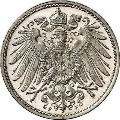 Reverse 10 Pfennig 1913 F "Type 1890-1916" -  Coin Value - Germany, German Empire