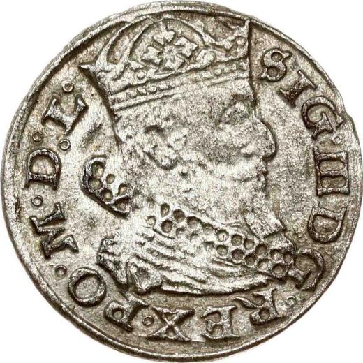 Аверс монеты - 1 грош 1262 (1626) года "Литва" - цена серебряной монеты - Польша, Сигизмунд III Ваза