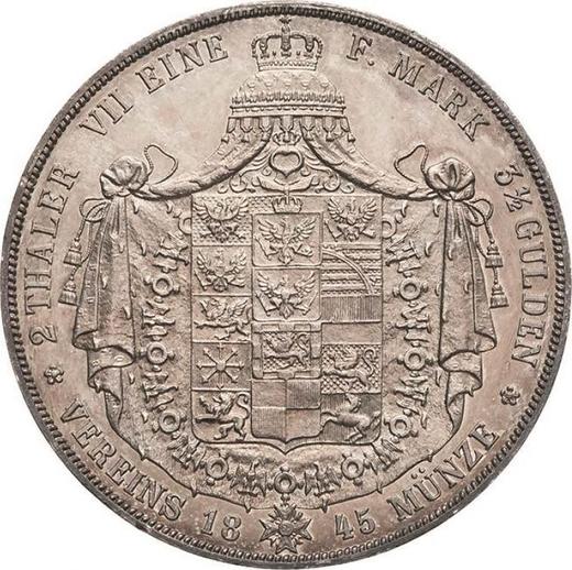 Revers Doppeltaler 1845 A - Silbermünze Wert - Preußen, Friedrich Wilhelm IV