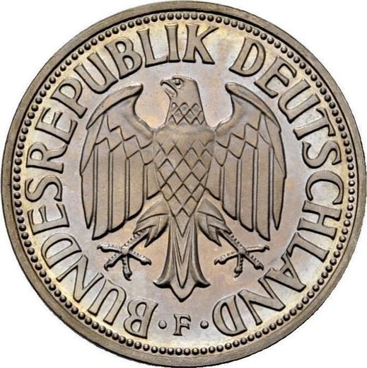 Реверс монеты - 1 марка 1959 года F - цена  монеты - Германия, ФРГ
