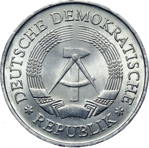 Reverso 1 marco 1977 A - valor de la moneda  - Alemania, República Democrática Alemana (RDA)