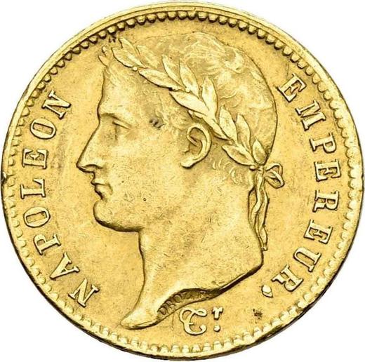 Anverso 20 francos 1811 W "Tipo 1809-1815" Lila - valor de la moneda de oro - Francia, Napoleón I Bonaparte