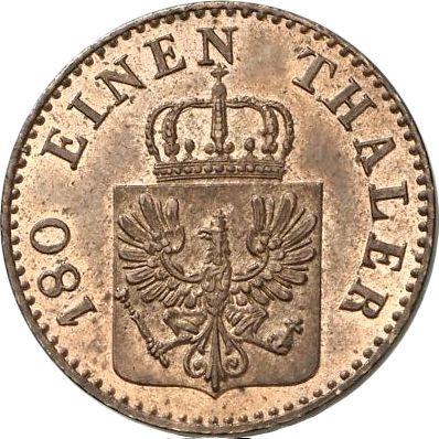 Аверс монеты - 2 пфеннига 1856 года A - цена  монеты - Пруссия, Фридрих Вильгельм IV