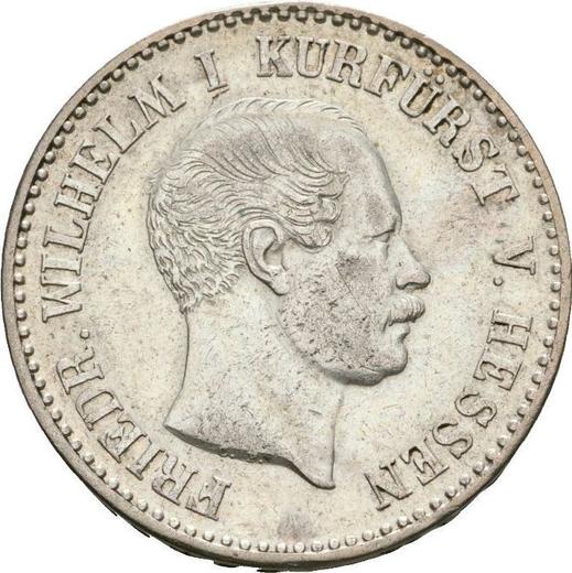Аверс монеты - 1/6 талера 1852 года C.P. - цена серебряной монеты - Гессен-Кассель, Фридрих Вильгельм I
