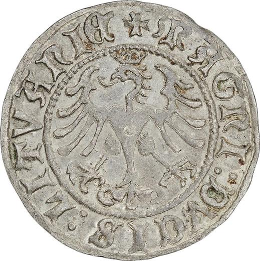 Реверс монеты - Полугрош (1/2 гроша) 1508 "Литва" - Польша, Сигизмунд I Старый