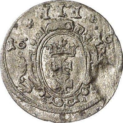 Awers monety - Trzeciak (ternar) 1616 "Gdańsk" - cena srebrnej monety - Polska, Zygmunt III