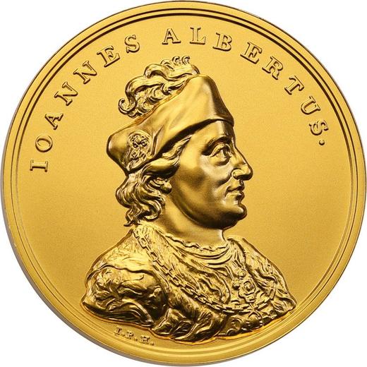 Reverso 500 eslotis 2016 MW "Juan I Alberto de Polonia" - valor de la moneda de oro - Polonia, República moderna