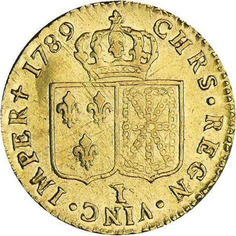 Rewers monety - Louis d'or 1789 I Limoges - cena złotej monety - Francja, Ludwik XVI