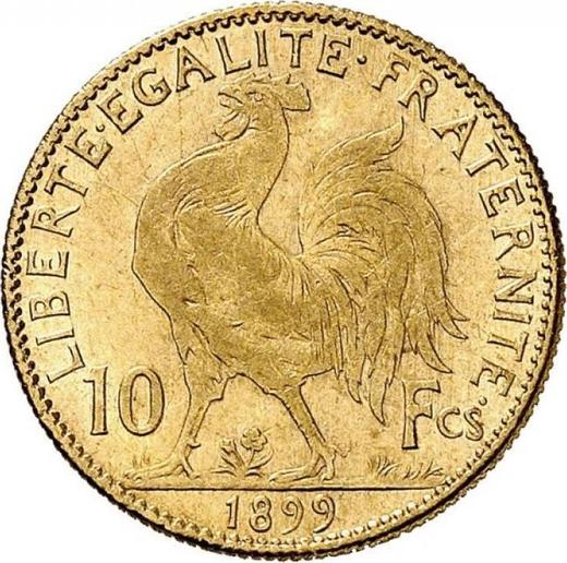 Reverse 10 Francs 1899 "Type 1899-1914" Paris - France, Third Republic