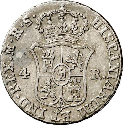 Revers 4 Reales 1811 M RS - Silbermünze Wert - Spanien, Joseph Bonaparte