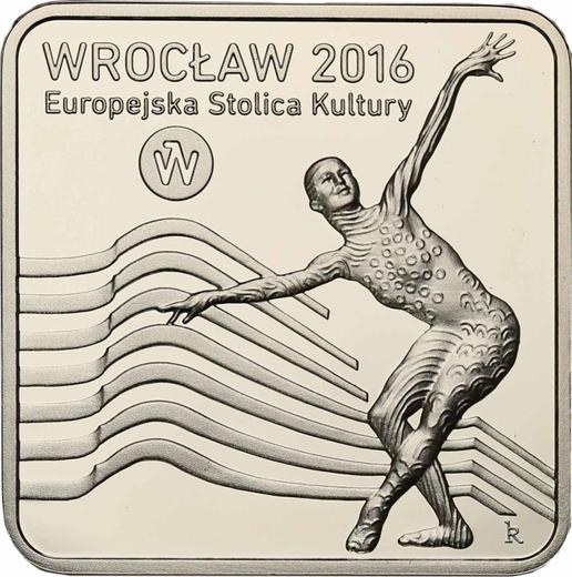 Reverse 10 Zlotych 2016 MW "Wrocław - the European Capital of Culture" - Silver Coin Value - Poland, III Republic after denomination