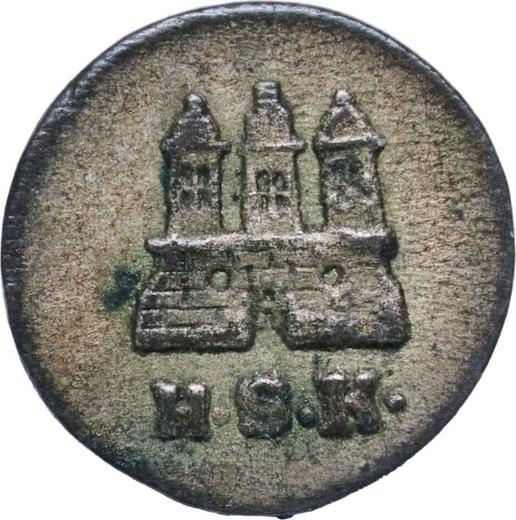 Аверс монеты - Дрейлинг (3 пфеннига) 1809 года H.S.K. - цена  монеты - Гамбург, Вольный город