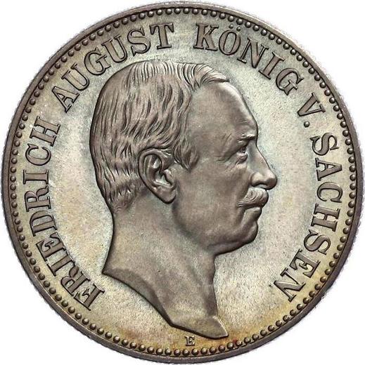 Awers monety - 2 marki 1905 E "Saksonia" Królewska wizyta w mennic - cena srebrnej monety - Niemcy, Cesarstwo Niemieckie