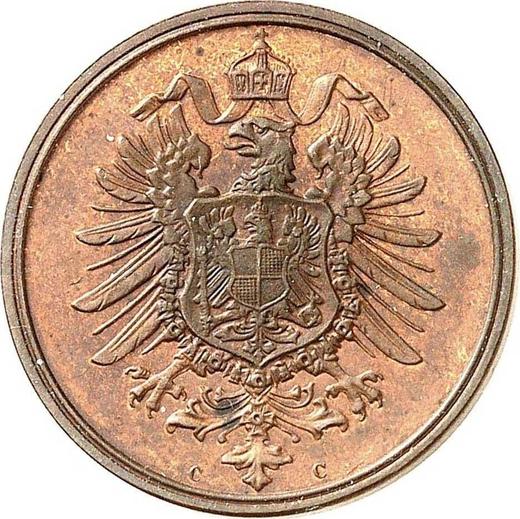 Реверс монеты - 2 пфеннига 1873 года C "Тип 1873-1877" - цена  монеты - Германия, Германская Империя