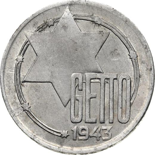 Obverse 20 Mark 1943 "Litzmannstadt Ghetto" -  Coin Value - Poland, German Occupation