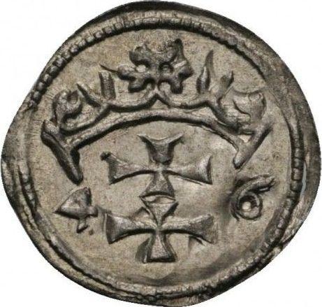 Awers monety - Denar 1546 "Gdańsk" - cena srebrnej monety - Polska, Zygmunt I Stary