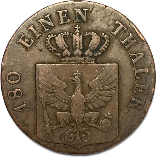 Awers monety - 2 fenigi 1832 D - cena  monety - Prusy, Fryderyk Wilhelm III