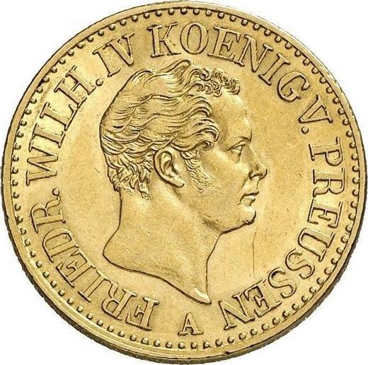 Awers monety - Podwójny Friedrichs d'or 1846 A - cena złotej monety - Prusy, Fryderyk Wilhelm IV