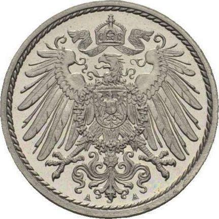 Reverso 5 Pfennige 1912 A "Tipo 1890-1915" - valor de la moneda  - Alemania, Imperio alemán