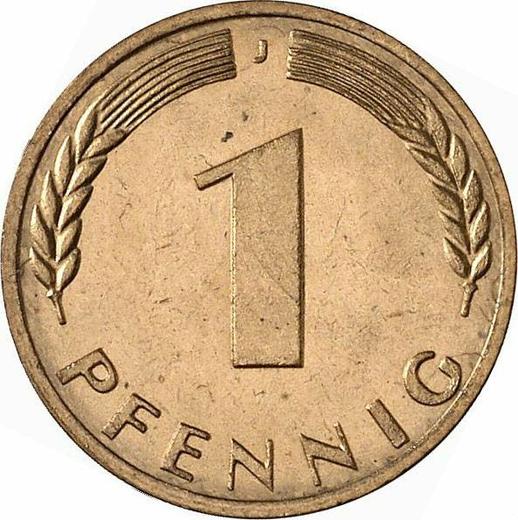 Аверс монеты - 1 пфенниг 1970 года J - цена  монеты - Германия, ФРГ