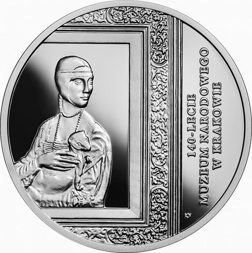 Reverso 20 eslotis 2019 "140 aniversario del Museo Nacional en Cracovia" - valor de la moneda de plata - Polonia, República moderna
