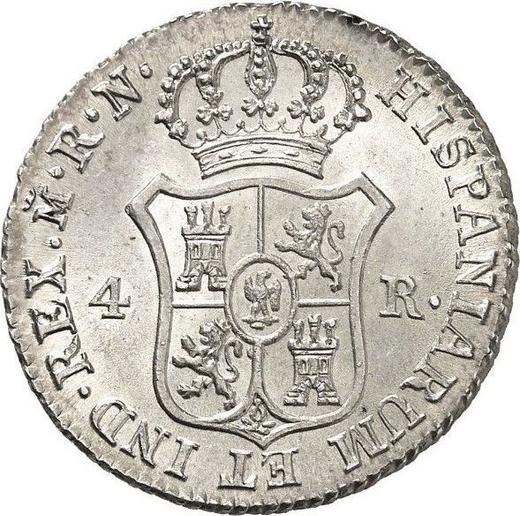 Revers 4 Reales 1813 M RN - Silbermünze Wert - Spanien, Joseph Bonaparte