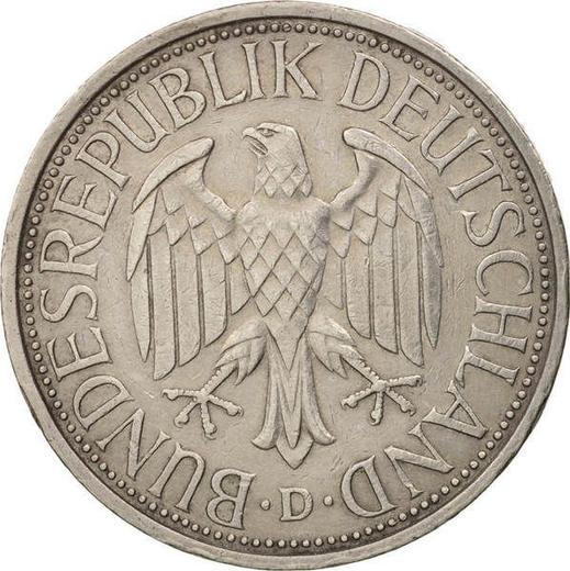 Rewers monety - 1 marka 1978 D - cena  monety - Niemcy, RFN
