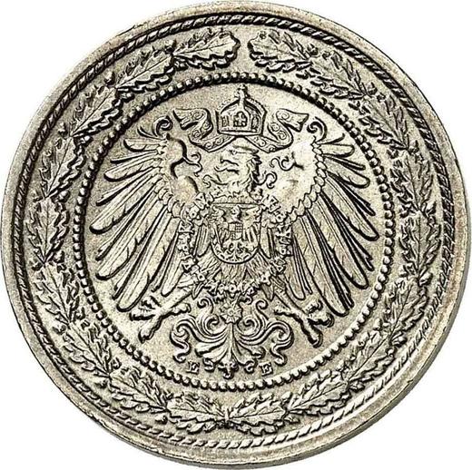 Reverso 20 Pfennige 1892 E "Tipo 1890-1892" - valor de la moneda  - Alemania, Imperio alemán