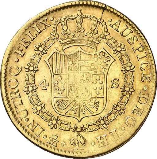Rewers monety - 4 escudo 1815 Mo HJ - cena złotej monety - Meksyk, Ferdynand VII