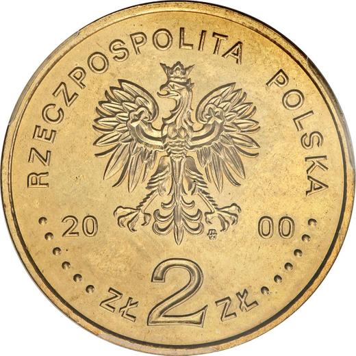 Anverso 2 eslotis 2000 MW ET "30 aniversario del diciembre de 1970" - valor de la moneda  - Polonia, República moderna