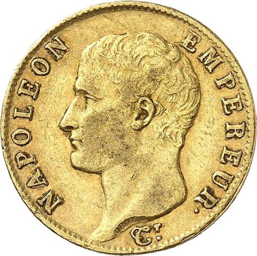 Obverse 20 Francs AN 14 (1805-1806) I Limoges - France, Napoleon I