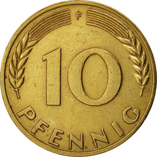 Аверс монеты - 10 пфеннигов 1971 года F - цена  монеты - Германия, ФРГ