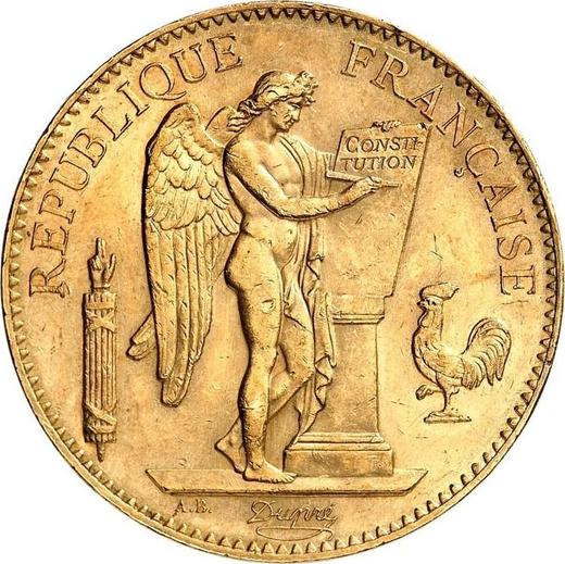 Аверс монеты - 100 франков 1906 года A "Тип 1878-1914" Париж - цена золотой монеты - Франция, Третья республика