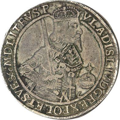 Obverse 2 Thaler 1637 II "Torun" - Silver Coin Value - Poland, Wladyslaw IV