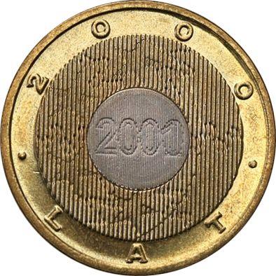 Reverso 2 eslotis 2000 "Milenio" - valor de la moneda  - Polonia, República moderna
