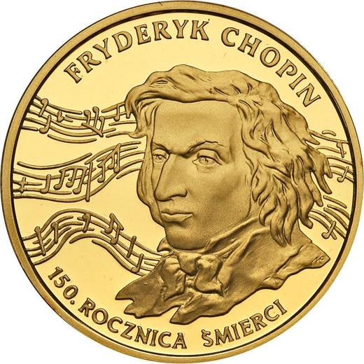 Реверс монеты - 200 злотых 1999 года MW NR "150 Годовщина смерти Фредерика Шопена" - цена золотой монеты - Польша, III Республика после деноминации