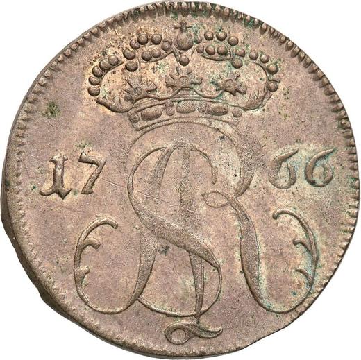 Anverso Trojak (3 groszy) 1766 FLS "de Gdansk" - valor de la moneda de plata - Polonia, Estanislao II Poniatowski