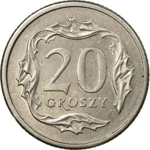 Реверс монеты - 20 грошей 2006 года MW - цена  монеты - Польша, III Республика после деноминации